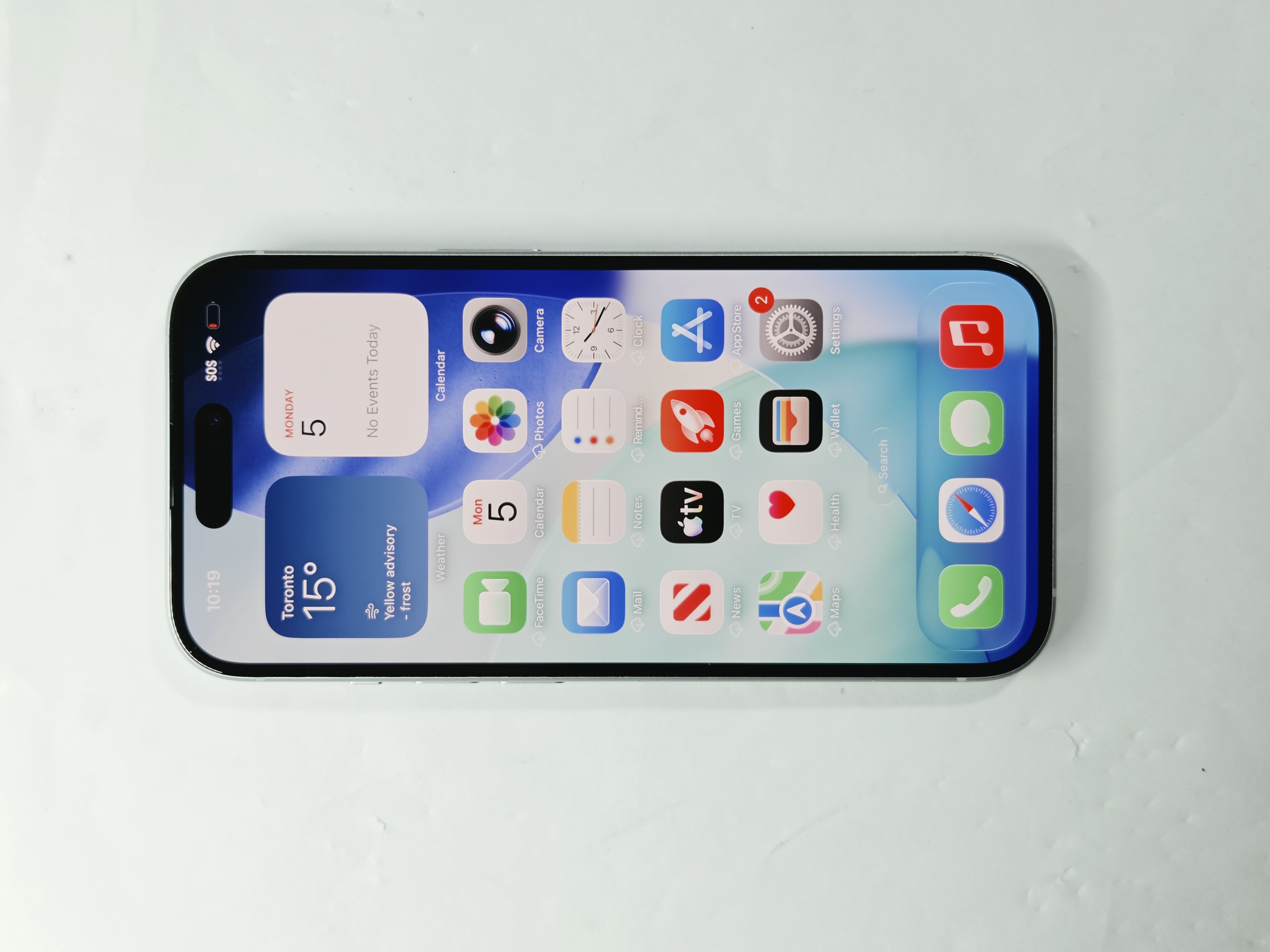 iPhone 15 · Blue · 128 GB · Used · Like New · Battery Health: 83% — photo 2 of 4