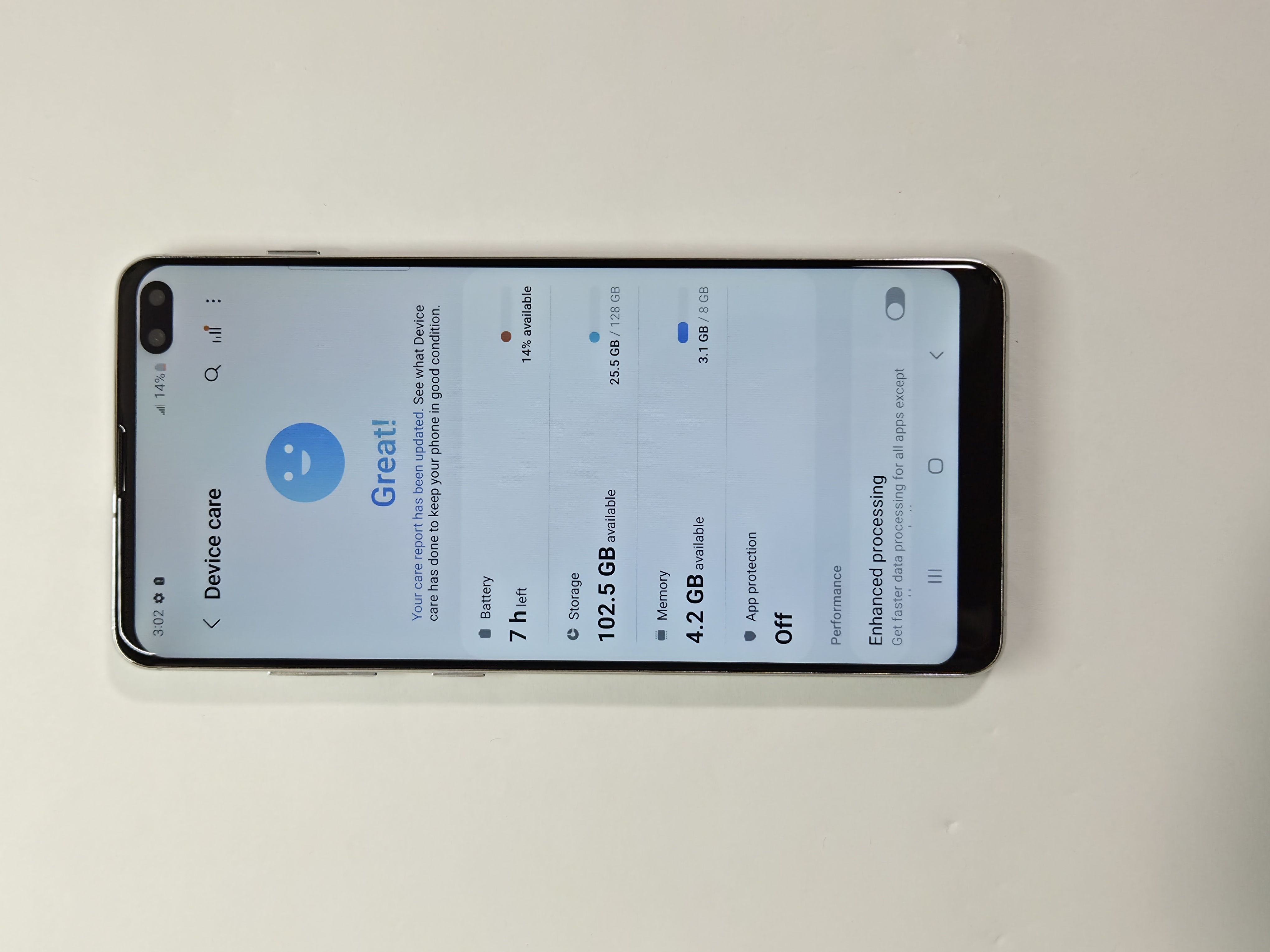 Galaxy S10+ · White · 128GB · Used · New · Refurbished — photo 3 of 4