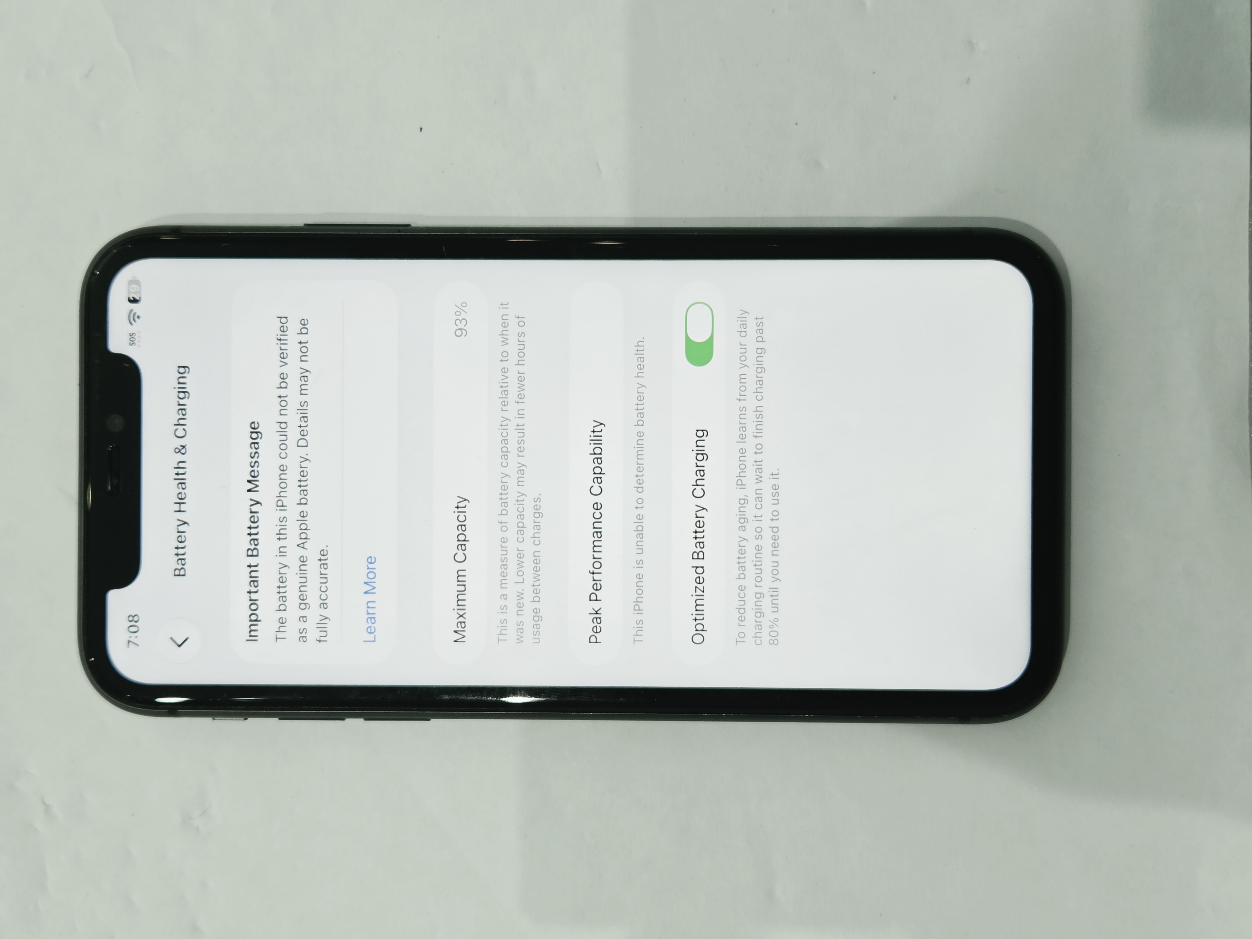 iPhone 11 · Black · 64 GB · Used · Excellent · Battery Health: 93% · Refurbished — photo 3 of 4