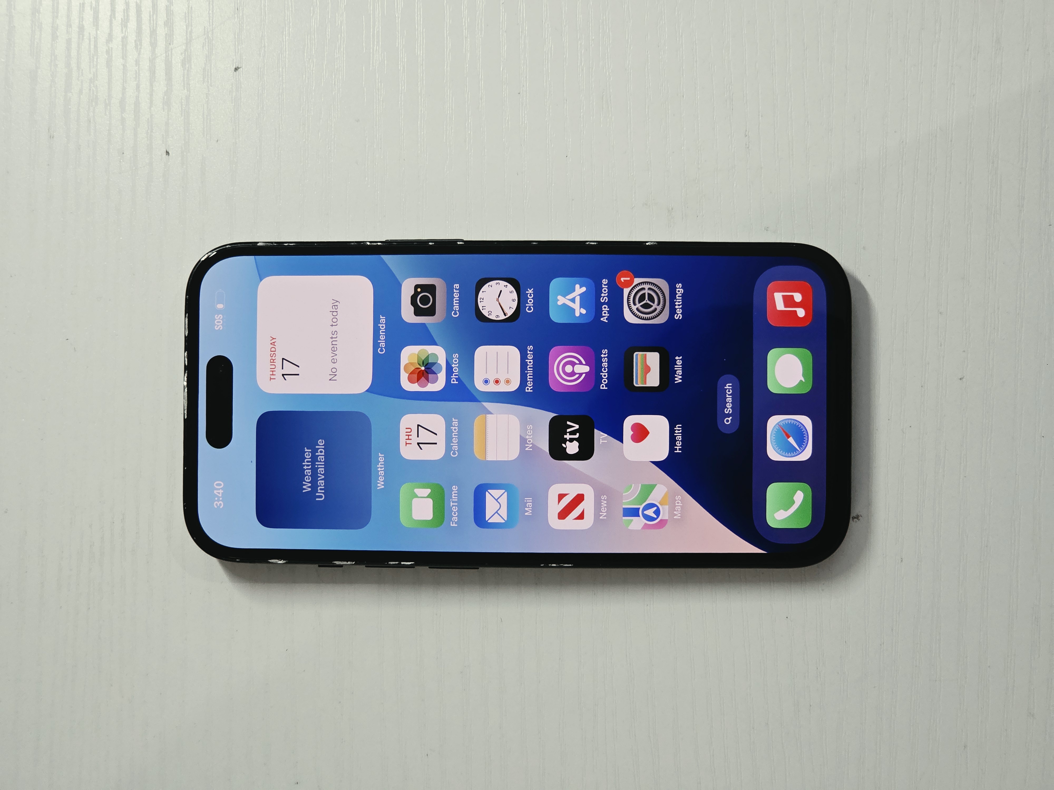 iPhone 15 · Black · 128GB · Used · Fair · Battery Health: 97% · Refurbished — photo 2 of 4